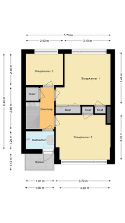 Floorplan - Koninginneweg 216, 2411 XX Bodegraven